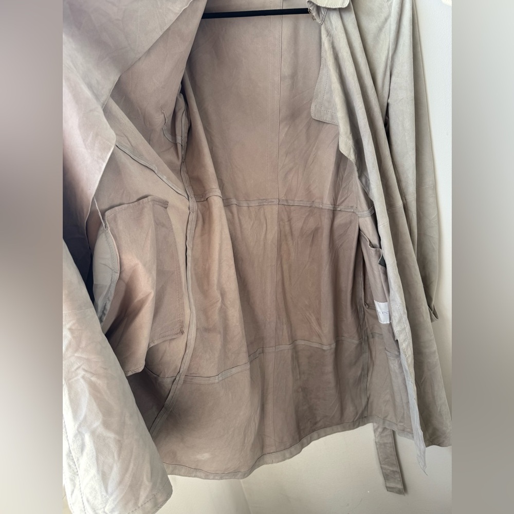 Hugo Boss, 100% Lamb, Leather Trench Coat - Picture 13 of 16